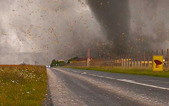 Tornados y seguro de viaje